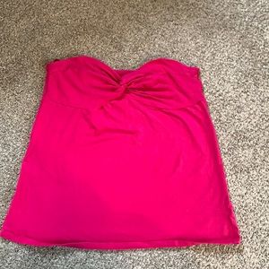 Torrid hot pink strapless top